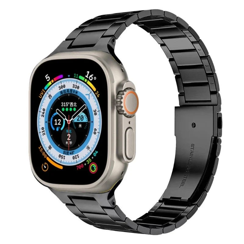 Metallarmband für Apple Watch Ultra 49 mm 10 9 8 7 46 mm 45 mm 41 mm 6 5 4 SE 44 mm 40 mm Ultradünnes einteiliges Armband für iWatch 3 Image