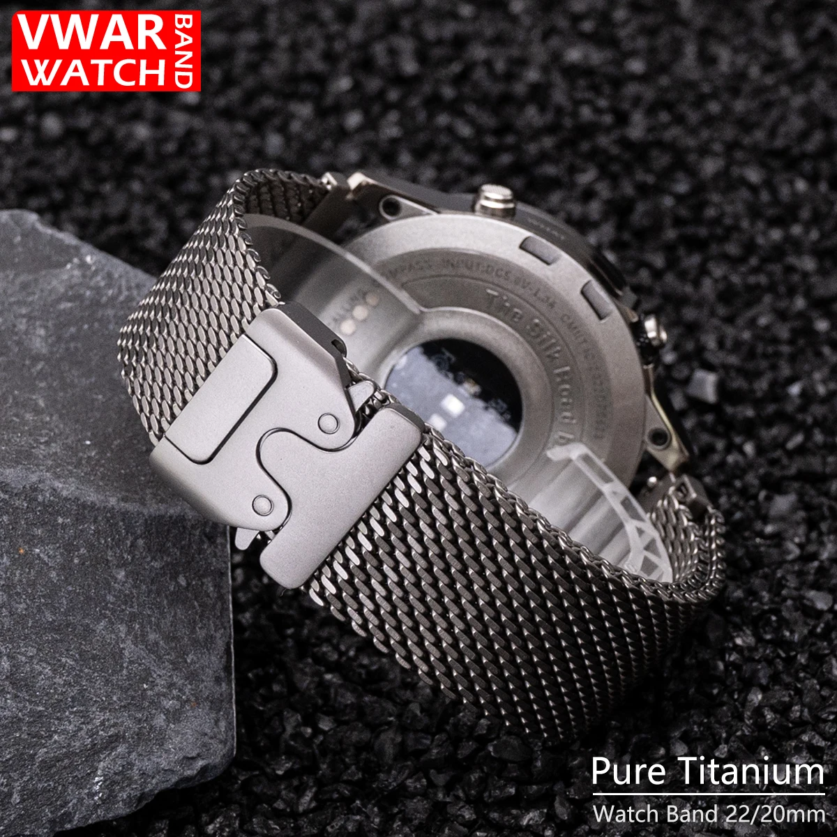 20 mm 22 mm reines Titanarmband für Samsung Galaxy Watch 4 5 6 7 Classic Gear S3 Active 2 Loop-Armband Amazfit GTS 2 3 4 Band Image