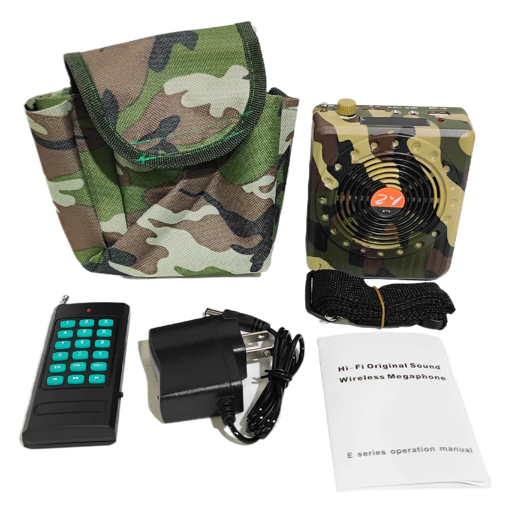 Rechargeable Remote Control Amplifier Universal Outdoor Hunting Sound Amplifiers Hunt Accessory Sound Devices US Plug Image