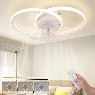 Gbly - led Deckenventilator Mit Beleuchtung Modern 36W Deckenleuchte Ventilator Leise Mit Image