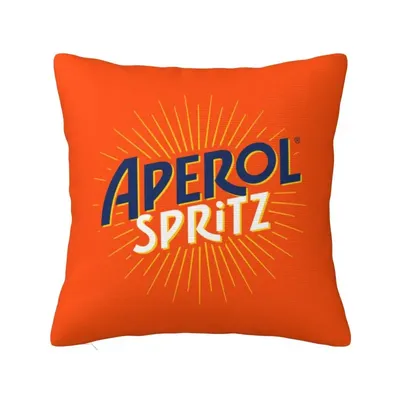 Aperols Spritz Kissen Schlafzimmer Dekoration Luxus Kissen für Sofa Quadratischer Kissenbezug Image