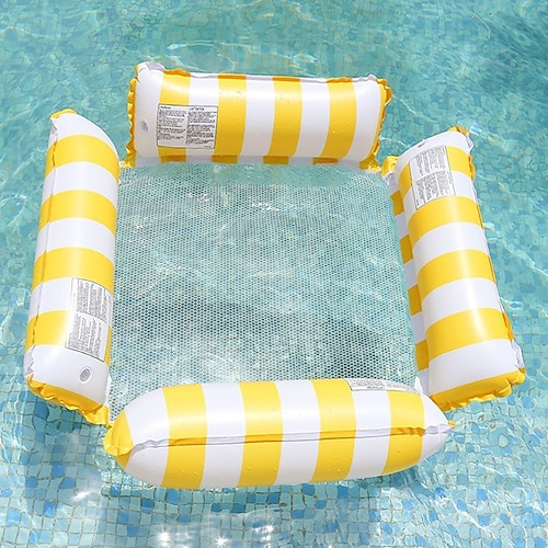 1 Packung Hängematten-Pool-Schwimmhilfen für Erwachsene, aufblasbare Mehrzweck-Pool-Schwimmhilfen aus PVC, Wasserhängematte, Lounge-Schwimmhilfen Image