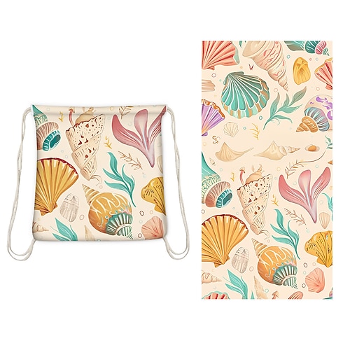 bedrucktes Strandtuch, leichte, schnelltrocknende, sandfreie Stranddecke, ideal für Reisen, Pool und den Einsatz im Freien Image