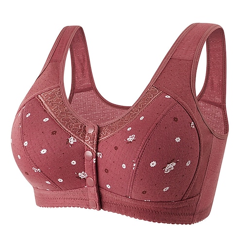 Damen Sexy Dessous BH DruckNightwearNylon Grafik Gelb Rosa Wein Pudriges Rosa Rote Frühling Sommer Image