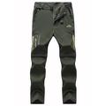pantaloni convertibili da uomo / zip off pesca all'aperto viaggi escursionismo lavoro cargo pantaloni safari pantaloni estate impermeabile asciugatura rapida leggero traspirante elastan tasca con cerniera elastico in vita fondo
