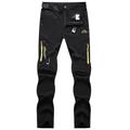 pantaloni convertibili da uomo / zip off pesca all'aperto viaggi escursionismo lavoro cargo pantaloni safari pantaloni estate impermeabile asciugatura rapida leggero traspirante elastan tasca con cerniera elastico in vita fondo