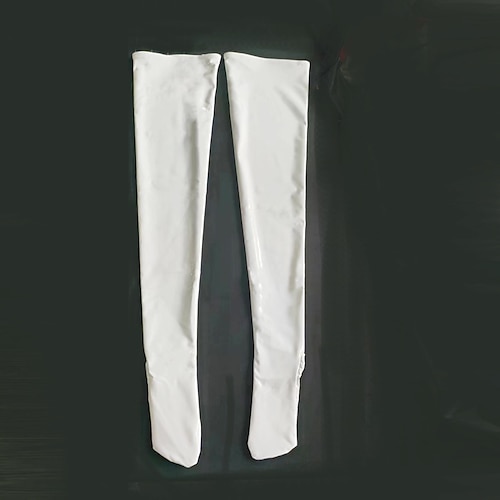 Latex-Strümpfe mit glänzender Oberfläche, Strümpfe für Herren und Damen, glänzendes Leder, Fetisch, Wetlook-Kostüm für Nachtclub, Pride-Parade, Pride-Monat, Halloween, Karneval, Erwachsene Image