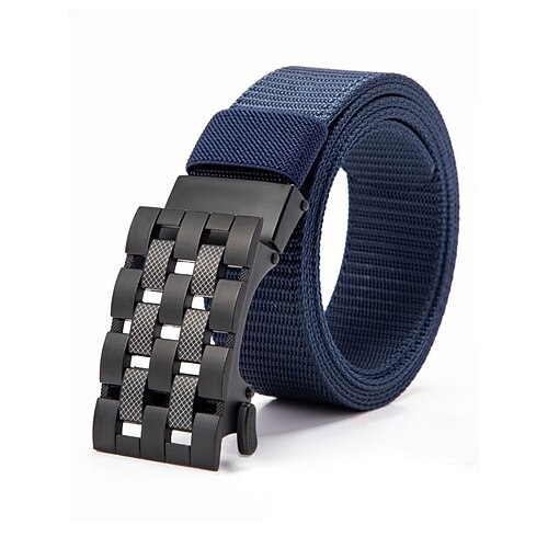 Taktischer Nylon-Webgürtel für Herren mit Ratschenschnalle – verstellbarer Gürtel im Militärstil für Outdoor, Freizeit und Arbeitskleidung Image