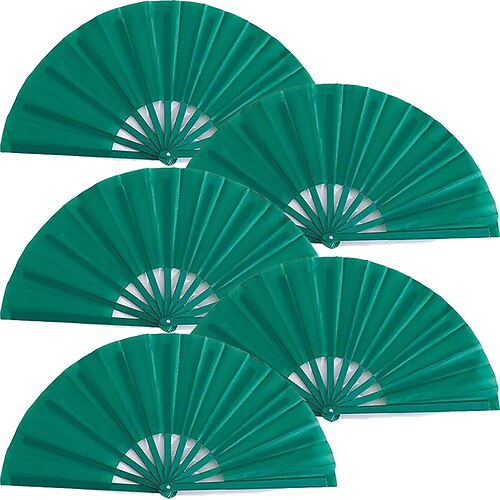 5 Stück „Stiefel auf dem Boden"-Fächer, Klatschfächer für Line Dance, große faltbare Handfächer, Party- und Tanzbegeisterte, Geschenk Image