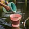 5/10L Folding Portable Bucket with Cover Car Wash Fishing Bathroom Tool Silicone Bucket Outdoor Camping Household Supplies