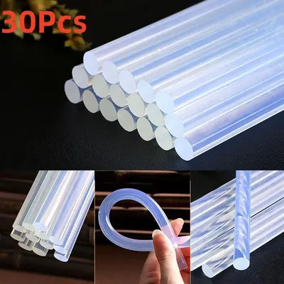 5-30Pcs Transparent Hot Melt Glue Stick Adhesive Hand Repair Tool Hot Melt Glue Sticks for Glue Gun DIY Art Alloy 7mm /11mm