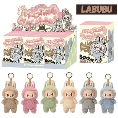 Labubu Anime Figure Have A Seat Series macaron 2 Pendant Doll the monsters gift Vinyl blind bag Cute