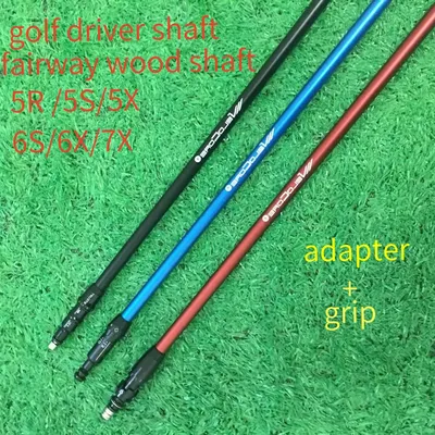 New Golf Shaft blue/black/red Golf Drivers Shaft 5/6/7 R/S/X Flex Graphite Shaft Wood Shafts Free Assembly Sleeve and Grip