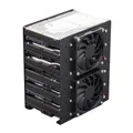 Telaio integrato staffa per disco rigido meccanico 6F disco rigido in metallo 6x3.5 ventola di espansione sovrapposta raffreddamento per custodia del PC