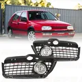 Per VW Golf 3 MK3 Jetta Cabrio 1992 1993 1994 1995 1996 1997 1998 accessori auto 1 Set Paraurti Anteriore LED Fendinebbia Lampada + Griglia