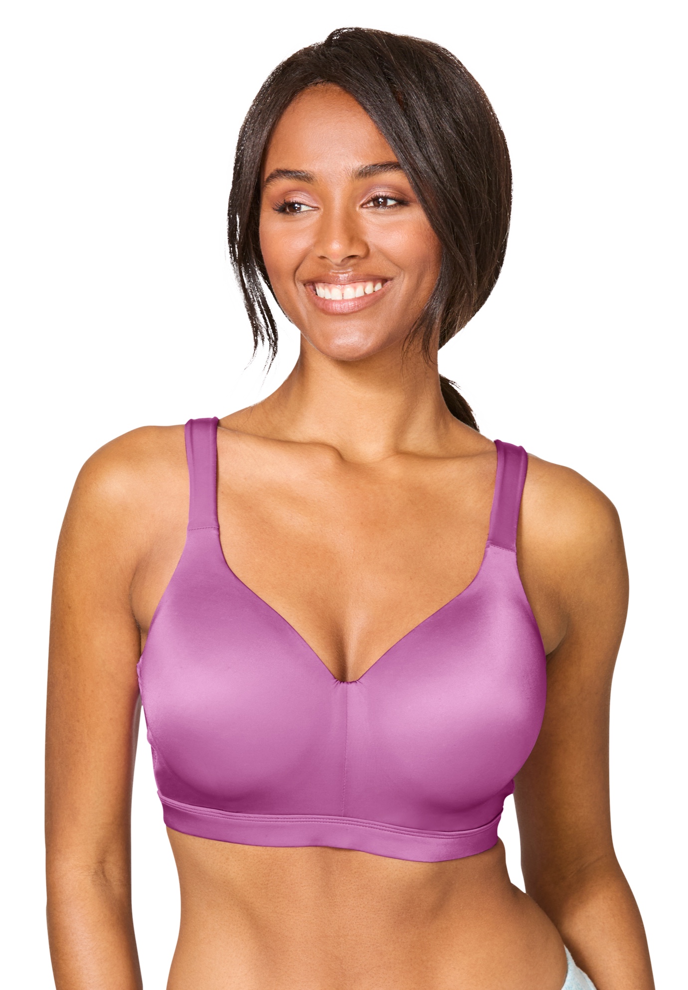 Plus Size Women's Full-Coverage Smooth No-Wire Bra by Catherines in Pretty Orchid (Size 54 B)