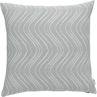 Kissenhülle NEUTEX FOR YOU "Grado-ECO" Gr. 1, silber (silberfarben), B:38cm L:38cm, Baumwolle, Polyester, Bezug: 67% Polyester, 31% Baumwolle, 2% sonstige Fasern, Kissenbezüge, ohne Füllung Image