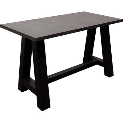Bartisch MÄUSBACHER, schwarz (schwarzstahl, graphitfarben, schwarzstahl), B:160cm H:105cm T:70cm, Tische, Bartisch, Gestell in A-Form (Breite 120, 140 oder 160 cm) Image
