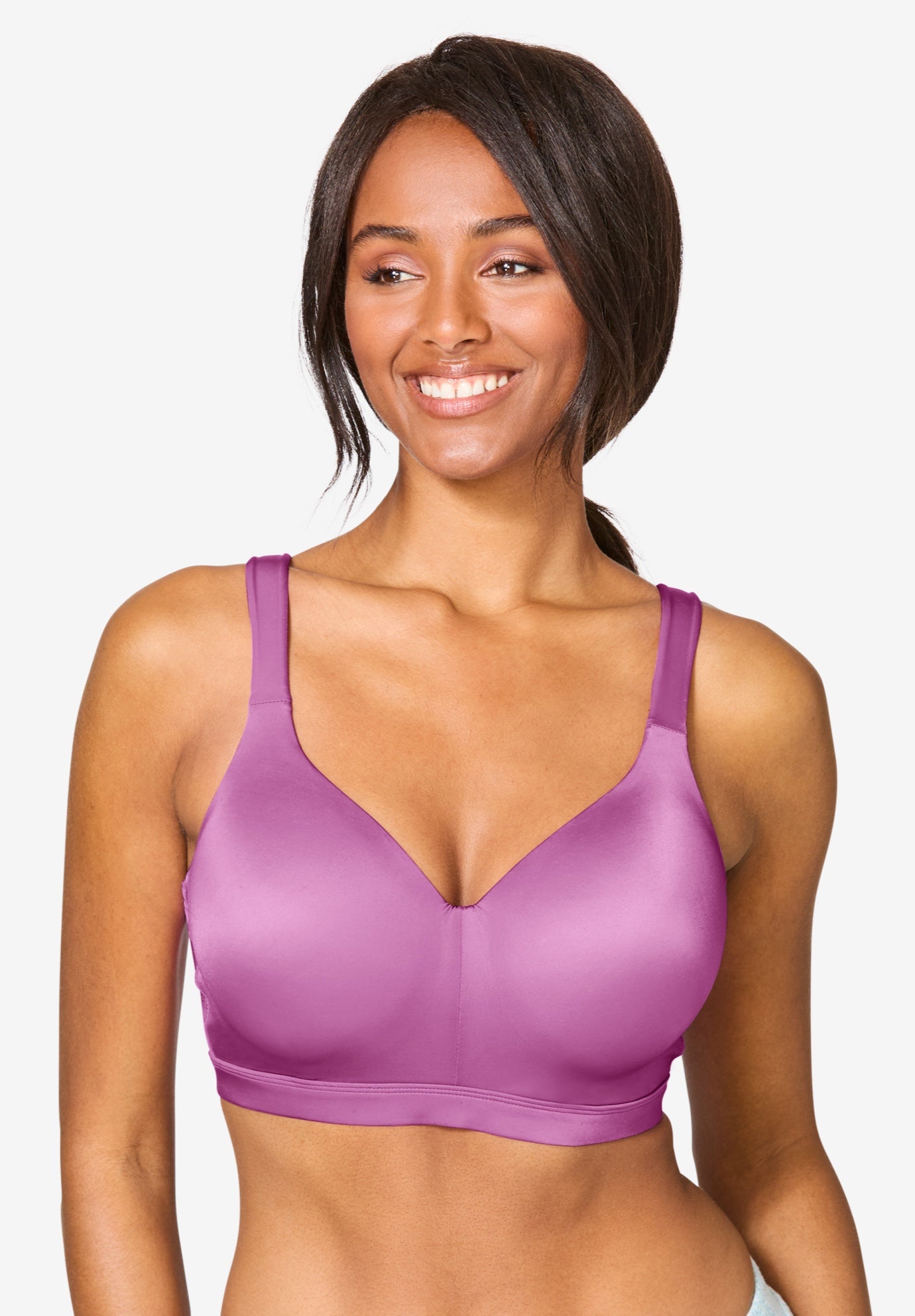 Plus Size Women's Full-Coverage Smooth No-Wire Bra by Catherines in Pretty Orchid (Size 42 C)