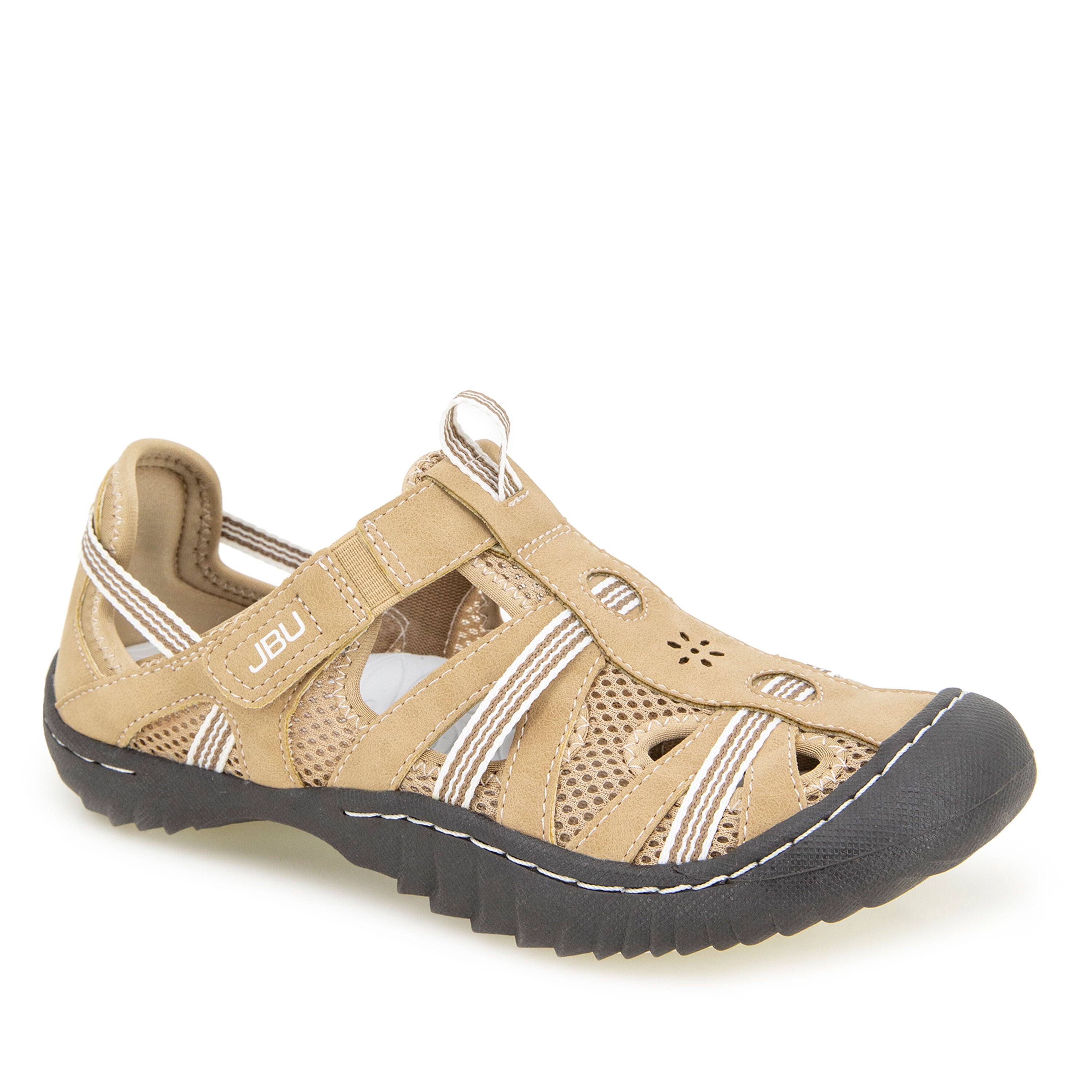 Women's Regional Water Ready Flat by JBU in Tan White (Size 8 M)