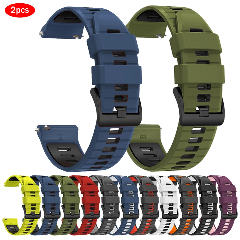 2 stücke 20mm 22mm Silikon Armband Für HUAWEI UHR 4 3 Pro Armband Für HUAWEI UHR GT 5 Pro 4 3 2 SE 46mm 42mm/Runner Sport Band Image