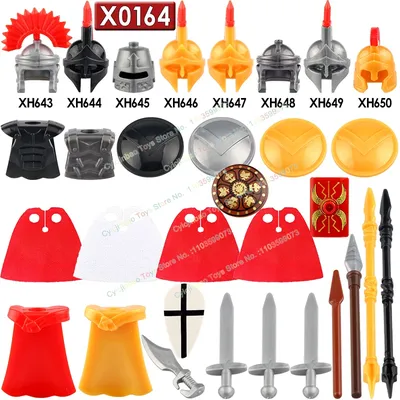 Mittelalter liche Zeit Ritter Krieger römischen Soldaten Waffe Rüstung Helm Bausteine Figuren Image