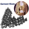 50/100 Stück Schwarz Gold Silber Kegel Nieten und Spikes DIY Handwerk Coole Punk Kleidungsstück Nieten für Kleidung Tasche Schuhe Leder DIY Handwerk
