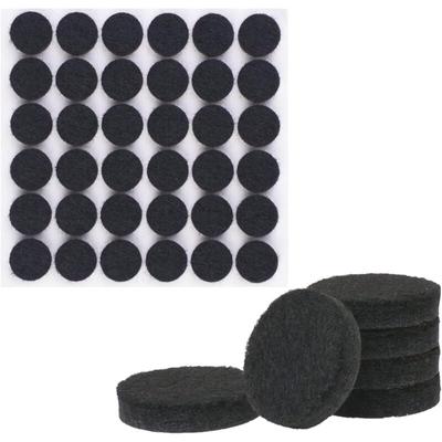 Tigrezy - 108 Stück Filzgleiter, 15 mm, schwarze selbstklebende Bodenschutz-Filzunterlage, 5 mm Image