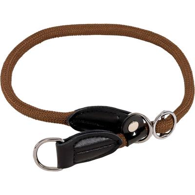 Lionto - Hundehalsband Retrieverhalsband Dressurhalsband Braun Länge 55 cm, Durchmesser 1 cm Image