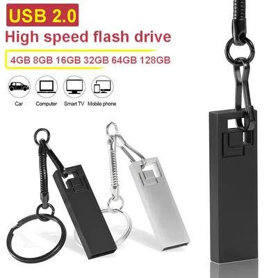 Schwarzes Metall-USB-Flash-Laufwerk, 128 GB, Hochgeschwindigkeits-Speicherstick, 64 GB, kostenloses Image