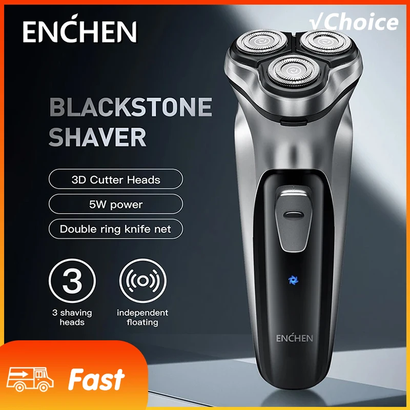 Neue ENCHEN BlackStone Elektrische Rasierer Männer Typ-C Wiederaufladbare Rasieren Bart Maschine Intelligente Steuerung Reise Lock 100% Image