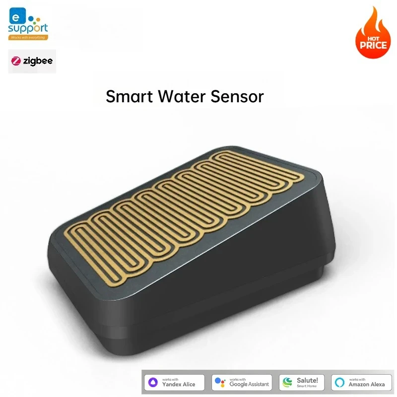 eWelink Zigbee Regensensor Kabelloser Außen-Regenerkennungssensor IP66 Wasserdichter Leckagesensor App-gesteuerte Verknüpfung Unterstützt Alice Image