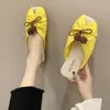 Flache Schuhe 39, im Angebot, Slides, Korea-Stil, elegant, modisch, neue Mode, Damen-Pantoletten,