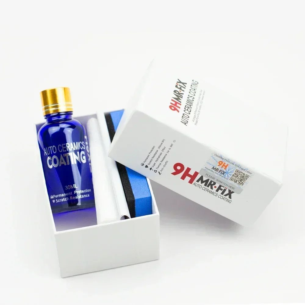 9h Auto hydrophobe Glas beschichtung flüssige Keramik beschichtung Motorrad Lack pflege Anti-Kratzer Auto Detail lierung Glasscoat Auto pflege Politur Image