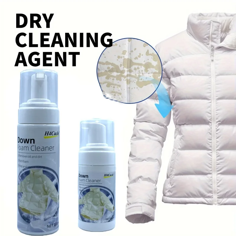 H4Cacle Downwear-Reinigungsmittel für trockene Jacken, Wäsche, ein Wischtuch zum Waschen, Spray, Schaumstoff, Mantel, Kleidungsstücke, Kleidung, Fleckenentferner Image