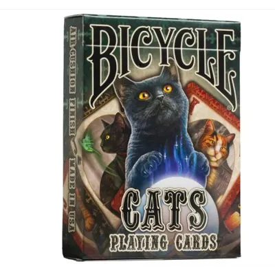 Fahrrad Lisa Parker Katzen spielen Karten Kartenspiele uspcc Sammler Poker Deck Karte Magie Magia Image