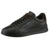 Sneaker TOMMY HILFIGER "TH COURT LTH DETAIL ESS", Herren, Gr. 41, schwarz (schwarz uni), Leder, Lederimitat, unifarben, sportlich, Schuhe, Freizeitschuh, Halbschuh, Schnürschuh mit seitlichem Logoschriftzug, Topseller