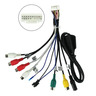 20 Pin RCA Cable for Android Radio Stereo Car Accessories Universal AUX Adaptor Subwoofer AMP Output