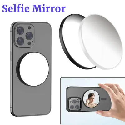 Magnetic Selfie Mirror for Back Camera Phone Reference Mirror Selfie Artifact for iPhone 15 14 13 12
