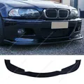 Gloss Nero H Stile ABS Auto Paraurti Anteriore Lip Spoiler Splitter Diffusore Per BMW E46 M3 Coupe/Cabrio 2001-2006 Bodykits Tuning