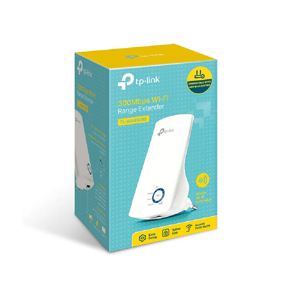 Tp-link TL-WA850RE Access Point Range Extender, Router WiFi universale, N Wireless Compact 300Mbps, Router WiFi universale