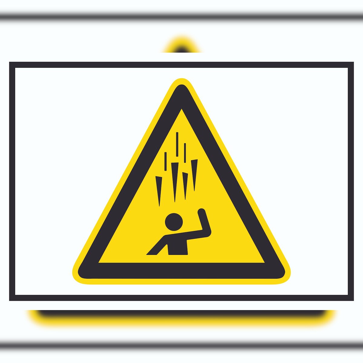 HB-Druck Achtung Eiszapfen Symbol A0 (841x1189mm) Schild Image