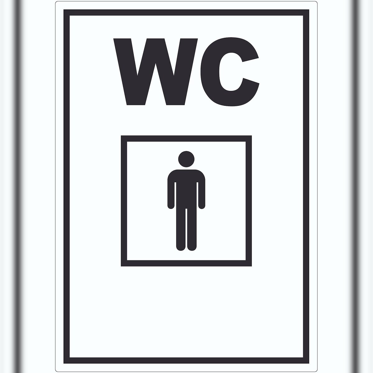 HB-Druck WC Herren Aufkleber A7 (74x105mm) Image