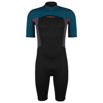 Quiksilver - Prologue 2/2 S/S Springsuit Back Zip - Neoprenanzug Gr XL schwarz