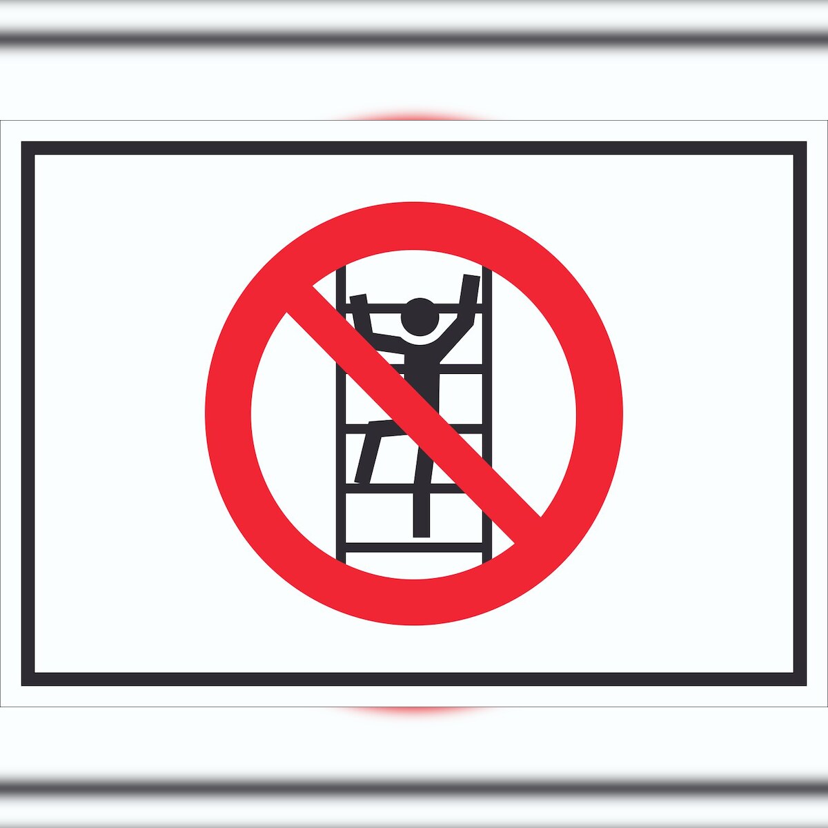 HB-Druck Schild Klettern verboten Symbol A0 (841x1189mm) Image