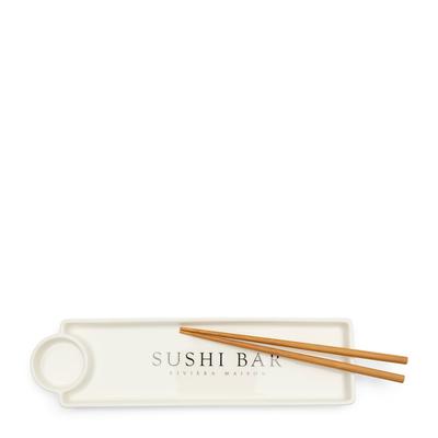 Riviera Maison Sushi-Teller Weiß - (LxBxH) 33.5x9x2 cm Image