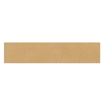 Epicurean 629-932001 5-Piece Stock Puzzle Board - 20" x 93", Composite Wood, Natural, Beige