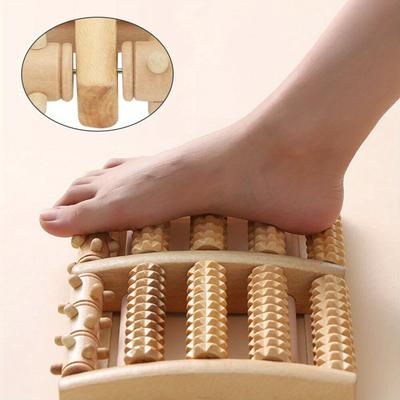 TEMU Foot Massager For With 10 Wooden Rollers Massager Roller Foot Roller