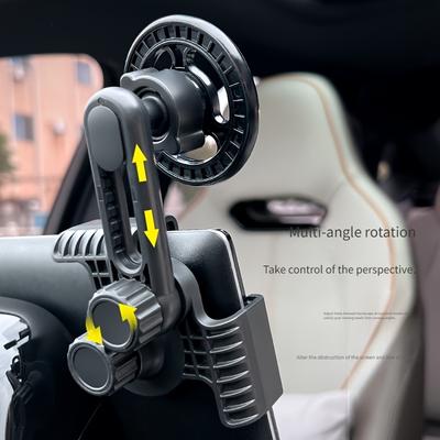 TEMU Multi-angle Adjustable Magnetic Car Phone Holder For Vehicles, Strong Suction, No Obstruction To The View, Stable And Safe, Suitable For Y And Model 3 Instrument Panel Display Accessories. Image