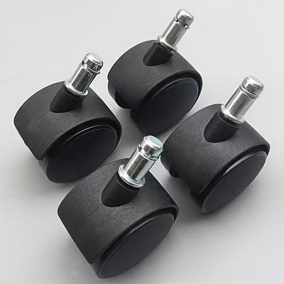 TEMU Circlip 1.5 Inch Brakeless Universal Wheel Caster Rack Universal Wheel Flower Rack Clothes Rack Nylon Wheel Dryer Office Chair Small Wheel Image